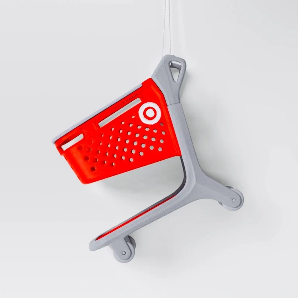 Target Shopping Cart 3D Christmas Ornament